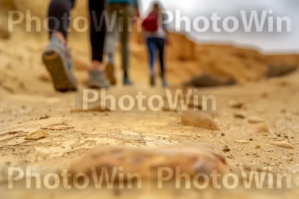 קבוצת חברים מטיילת במדבר הנגב, ממדינת ישראל. נוֹף, היווצרות, נוֹפֶשׁ