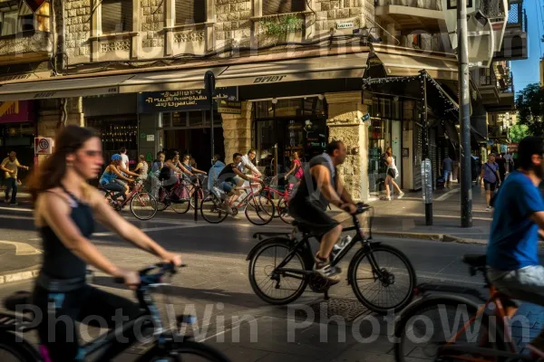 רוכבי אופניים ברחובות ערים שוקקים, אנרגיה עירונית, ממדינת ישראל. גַלגַל, אופניים - ציוד ואספקה, כידון אופניים