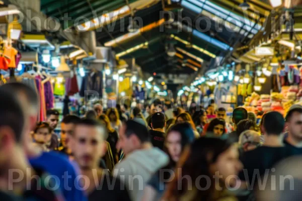 שוק שוקק חיים בעיר העתיקה בירושלים, ממדינת ישראל. כֵּיף, פְּנַאִי, אירוע