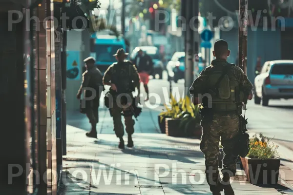 חיילים ישראלים מפטרלים ברחובות, ממדינת ישראל. אוטו, תַשׁתִית, פני הכביש