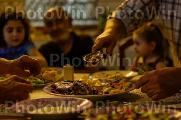 ארוחת שבת מסורתית המשותפת למשפחה באשדוד ממדינת ישראל. מזון, מִטְבָּח, מתכון