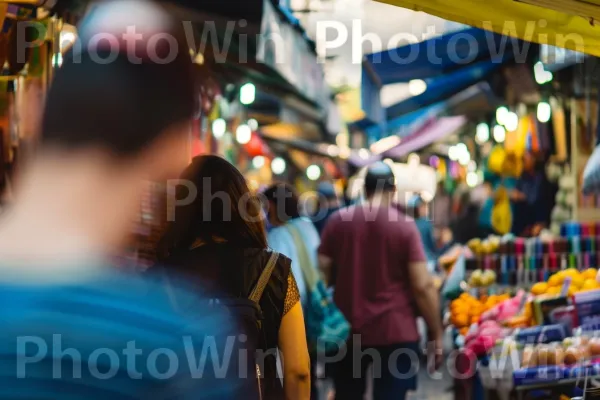 מקומיים שופינג בשוק הומה בתל אביב, ממדינת ישראל. מרחב ציבורי, שׁוּק, קניות