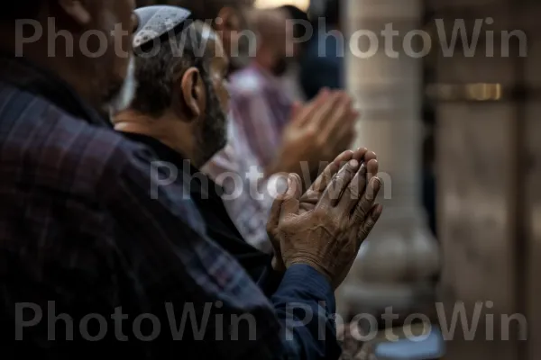 עולי רגל מתפללים בכנסיית הקבר בירושלים, ממדינת ישראל. כובע, כובע, אירוע