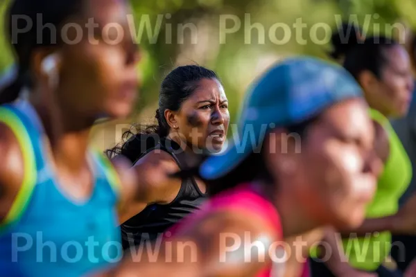 משתתפי Bootcamp כושר מזיעים יחד. טנק פעיל, אֵפוֹד, אירוע