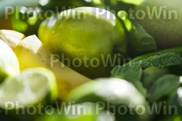 משקה שייק ירוק עם מרכיבים בריאים לאנרגיה. צמח, פרי, מזון בסיסי