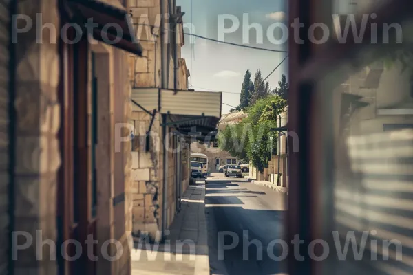 אדריכלות היסטורית בעיירות ישראליות של שנות ה-50. פני הכביש, עץ, צֵל