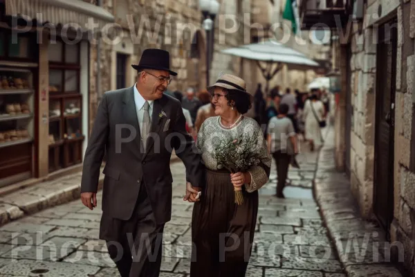 אלגנטיות מהעולם הישן בירושלים של שנות החמישים. כובע, בן אנוש, אופנה