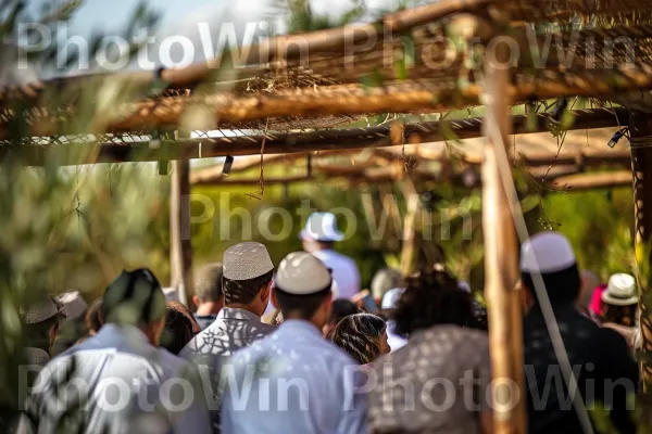 טקס חתונה מסורתי בקיבוץ כפרי. כובע, עֵץ, כובע בייסבול