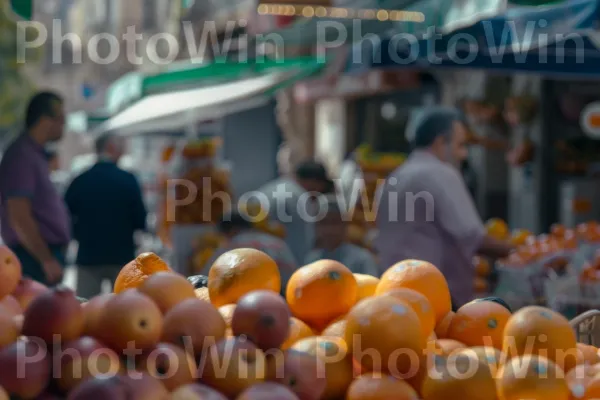 רוכלי רחוב ייחודיים שמוכרים סחורה בישראל השוקקת של שנות ה-60. כתום, מזון מלא, פרי הדר