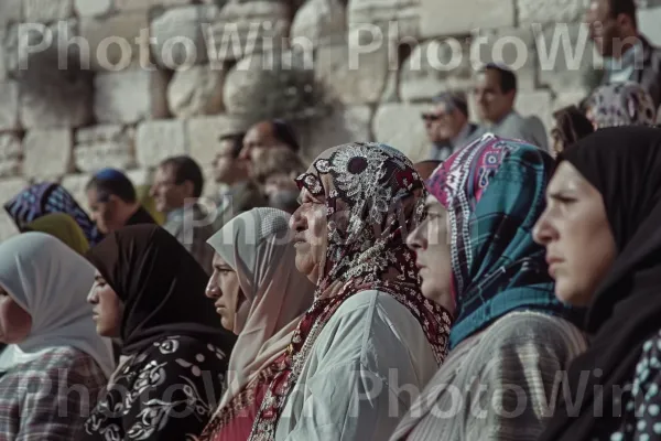 תמונת מצב היסטורית של עלייה לרגל בכותל בשנות ה-70. מָסוֹרֶת, רְחוֹב, עִיר