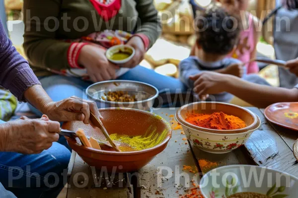 בישול ביתי מסורתי בכפר הגליל הכפרי. מַרכִּיב, מתכון, צַלַחַת