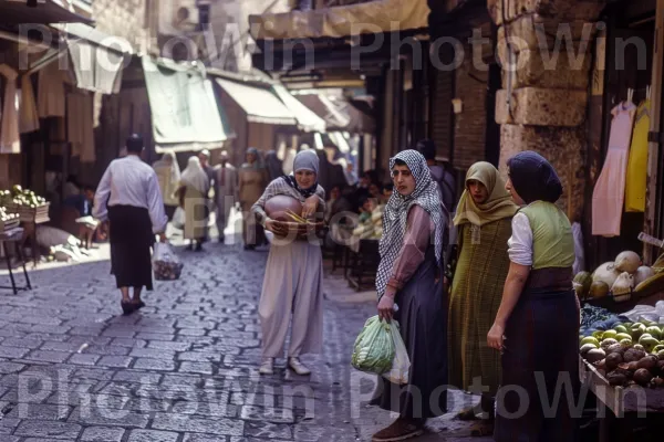 תמונות ישראליות קלאסיות משנות ה-50-1970. בית המקדש, שׁוּק, טיול