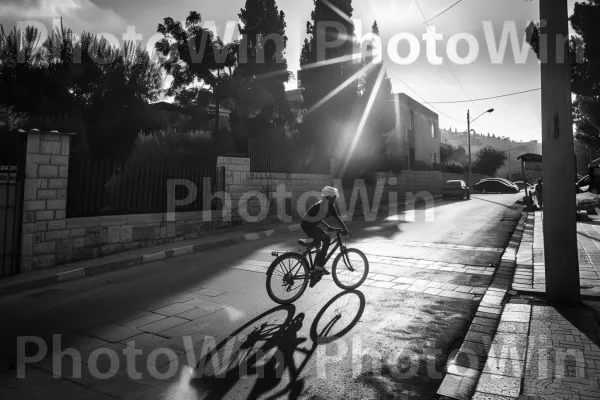 אבא מלמד את בנו לרכוב על אופניים, ממדינת ישראל. אופניים, גַלגַל, מסגרת אופניים