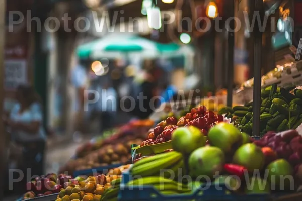 שוק חוצות שוקק חיים בתל אביב, מלא בתוצרת טרייה, ממדינת ישראל. מזונות טבעיים, יַרקָן, מזון מלא