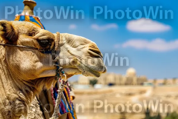 טיולי גמלים בעיר העתיקה באר שבע ממדינת ישראל. שָׁמַיִם, סביבה טבעית, נוֹף