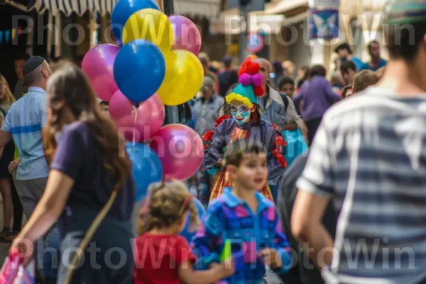 נגן רחוב משעשע עוברי אורח, ממדינת ישראל. וָרוֹד, כֵּיף, פְּנַאִי