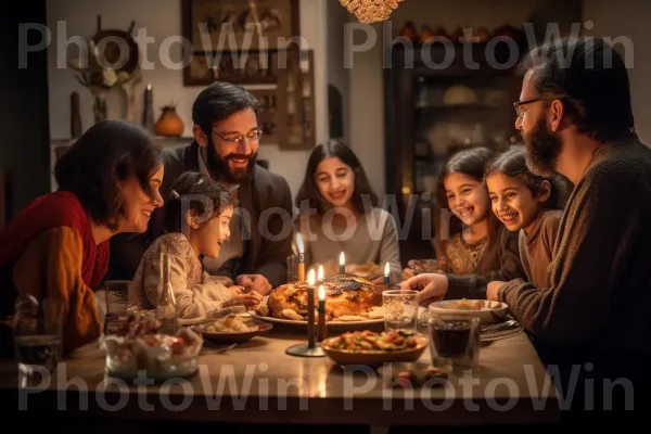 משפחה מדליקה נרות שבת, העברת מסורות ממדינת ישראל. כלי שולחן, נר, צַלַחַת