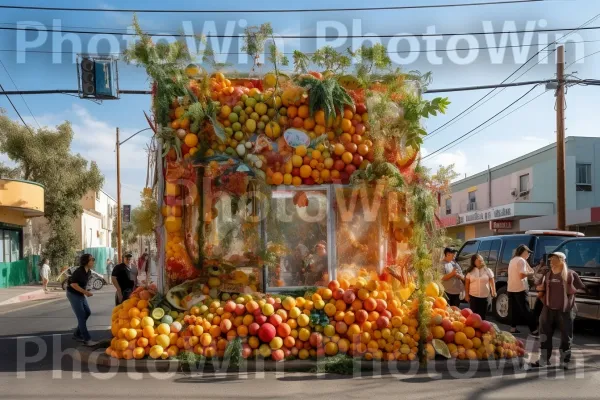 סוכות צבעוניות צצות בכל שכונה לסוכות ממדינת ישראל. שָׁמַיִם, שְׁעוֹת הַיוֹם, פרי