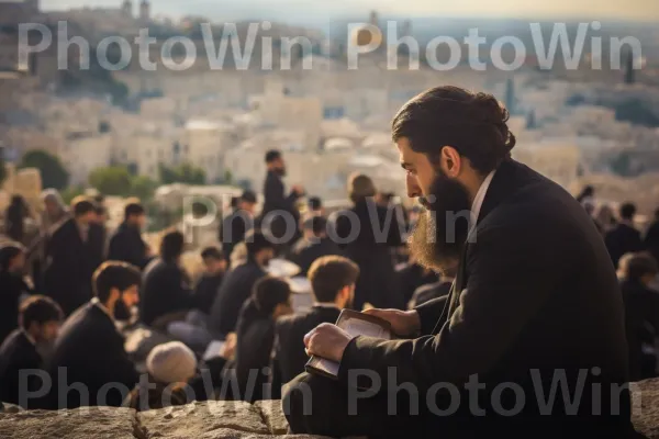 תלמידים שקועים בלימוד בישיבה יוקרתית, מסורת וידע שזורים זה בזה, ממדינת ישראל. צילום פלאש, טיול, אירוע