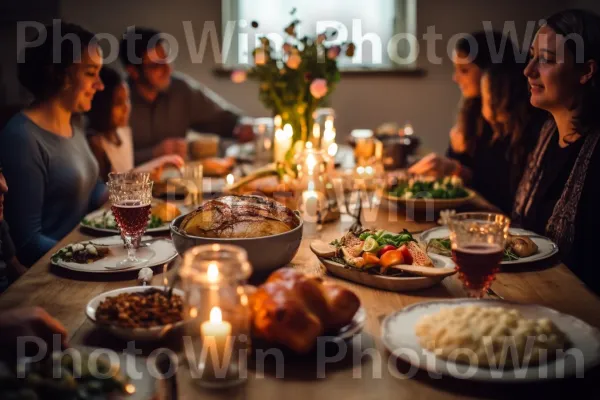 ארוחת שבת שלווה עם משפחה וחברים ממדינת ישראל. שולחן, נר, צַלַחַת