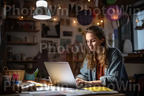 כותב יצירתי יוצר תוכן משכנע למאמר מגזין. אוֹר, מחשב אישי, מַחשֵׁב