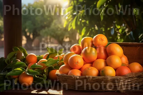 תצוגה תוססת של תפוזים טריים שנקטפו ממטע ישראלי. רנגפור, מַנדָרִינָה, מַרכִּיב