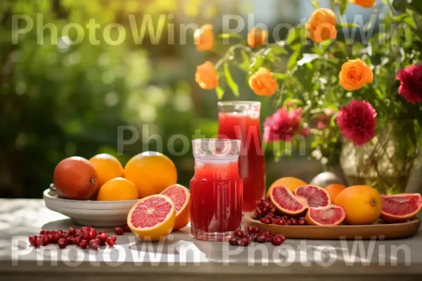 כוס מרעננת של מיץ רימונים סחוט טרי, משקה ישראלי פופולרי. מזון, צמח, כתום