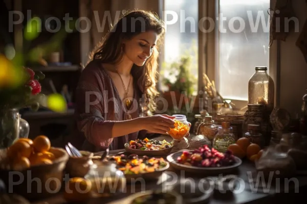 אישה מתפנקת בחלבה מתוקה, פינוק פופולרי במזרח התיכון. חיוך, כתום, מתכון