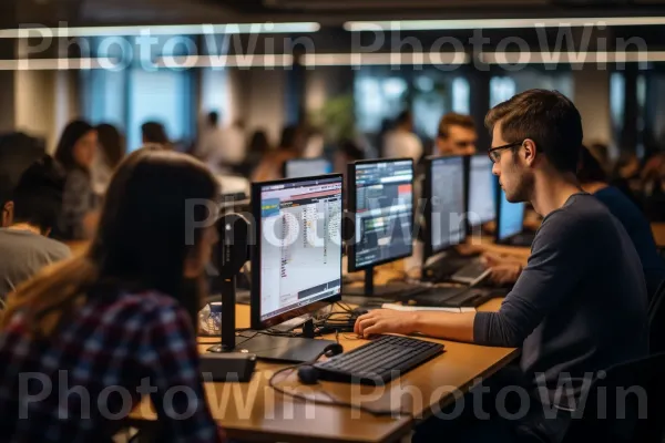 צוות מפתחי תוכנה המקודדים אפליקציות חדשניות בתל אביב. מַחשֵׁב, מחשב אישי, שׁוּלִי