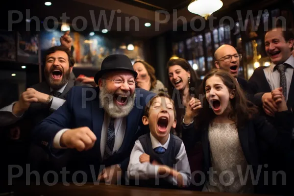 הורים גאים לוכדים זיכרונות בבר המצווה של בניהם. יד, צילום פלאש, זָקָן