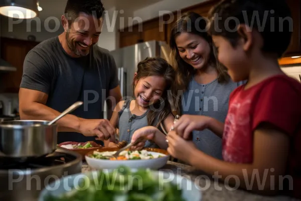 לימוד כישורי חיים באמצעות הרפתקאות בישול משפחתיות. חיוך, מזון, תשוקה לאוכל