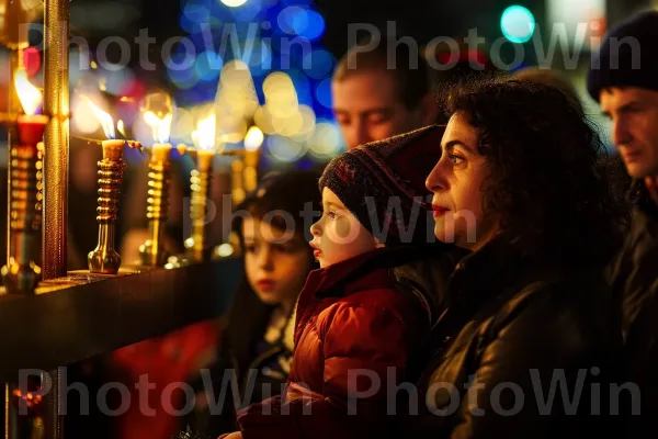 קהילות מגוונות מתכנסות לחגוג את חנוכה עם הדלקת חנוכיות ממדינת ישראל. כֵּיף, חוֹשֶׁך, קָהָל