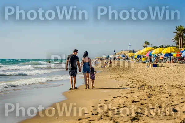 זוג נהנה מטיול בחופים הזהובים של תל אביב ממדינת ישראל. אנשים על החוף, צורות קרקע חופיות ואוקיאניות, מכנסי ברמודה