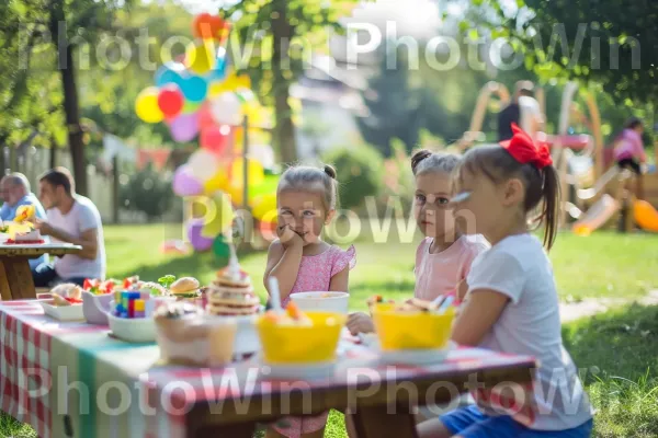 מסיבת חוצות בלתי נשכחת עם חברים, אוכל ומשחקים. מזון, שַׂמֵחַ, כלי שולחן