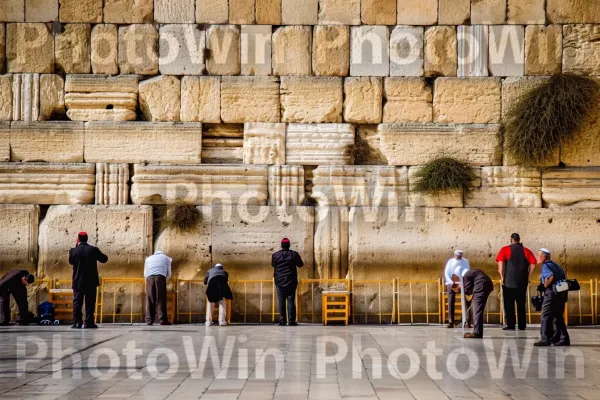 מתפללים אדוקים מתפללים בכותל ממדינת ישראל. קִיר, פְּנַאִי, מראית עין