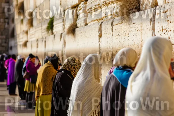 מתפללים אדוקים מתפללים בכותל, קשר עמוק לאמונה ומורשת, ממדינת ישראל. בוקר, עִיר, כְּבִישׁ