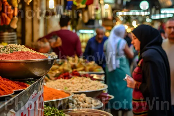 המקומיים נהנים ממטבח מזרח תיכוני מסורתי בשווקי אוכל שוקקים ממדינת ישראל. מזון, צמח, מַרכִּיב