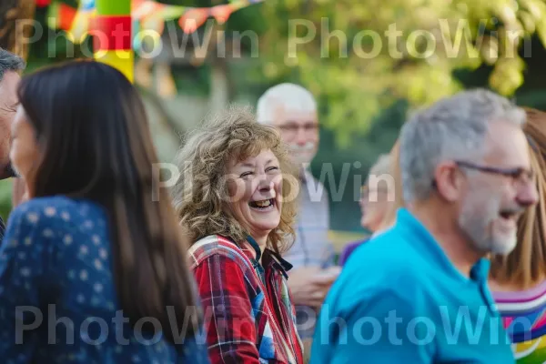 התכנסות חברים ומשפחה לחגוג אירוע חיים משמעותי. פָּנִים, חיוך, אָדוֹם