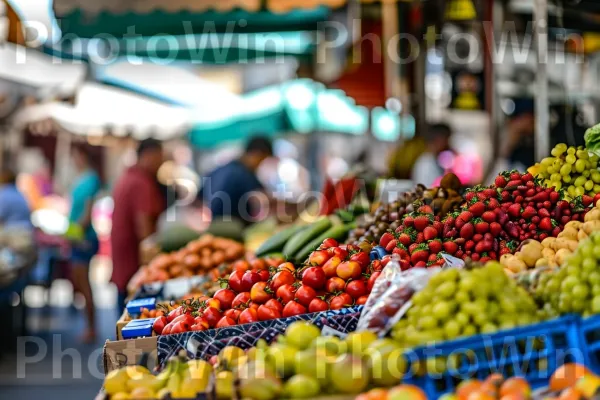 מזין וטעים, חגיגה ויזואלית של מאכלים ותוצרת. צמח, מזונות טבעיים, מזון מלא