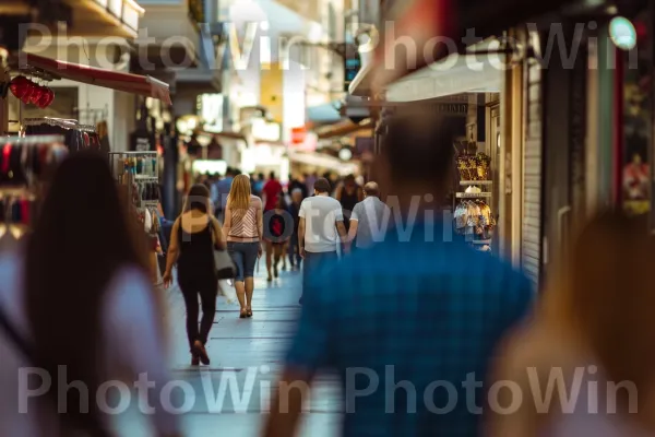 רובע קניות קוסמופוליטי הומה עם בוטיקים ובתי קפה יוקרתיים. עוֹמֵד, כֵּיף, טיול