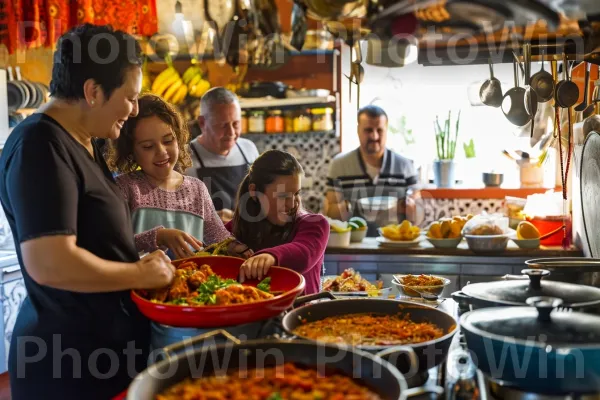 להתענג על המטבח המקומי כמשפחה בחופשה קולינרית. בית המקדש, מַרכִּיב, שׁוּק