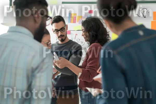 צוות של אנשי מקצוע משתפים פעולה ופותרים ביחד. חוּלצָה, טיפול חזון, אירוע