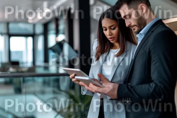 אנשי מקצוע עסקיים המשתמשים בטכנולוגיה כדי לשפר את הפרודוקטיביות. מחווה, עובד צווארון לבן, אירוע