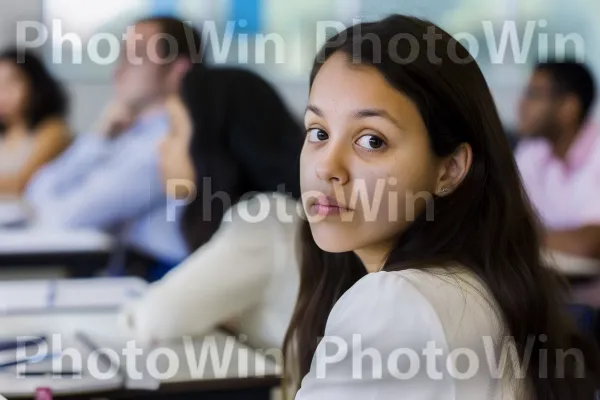 מתמחה פעור עיניים מאזין בתשומת לב במהלך כנס. רִיס, אירוע, עובד צווארון לבן