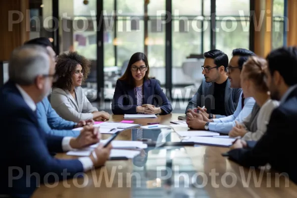 רגעים אותנטיים של עבודת צוות ואחווה בסביבה עסקית. שולחן, חליפה, שׁוּלְחָן כְּתִיבָה