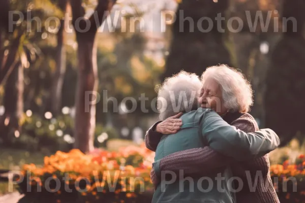 תמונה נוסטלגית המציגה חברים מחובקים בתקופה שחלפה. אנשים בטבע, כתום, שַׂמֵחַ