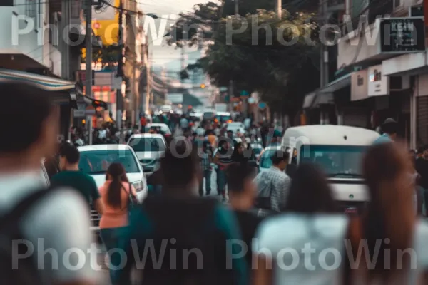 תמונת מצב של רחוב עירוני צפוף המציגה את ההמולה היומיומית. רכב ממונע, שָׁמַיִם, אופן תחבורה