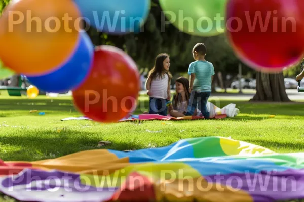 משפחות נהנות מפיקניק בפארק מוזר צמוד לרחוב. שְׁעוֹת הַיוֹם, ירוק, דֶשֶׁא