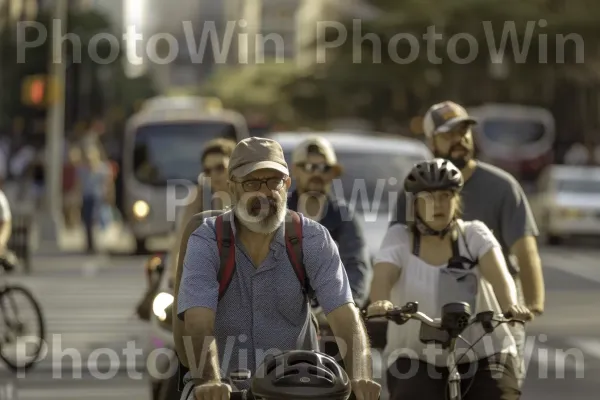 גיבורים יומיומיים שעוברים על שגרת היום שלהם ברחוב. צמיג, רכב, גלגל אופניים